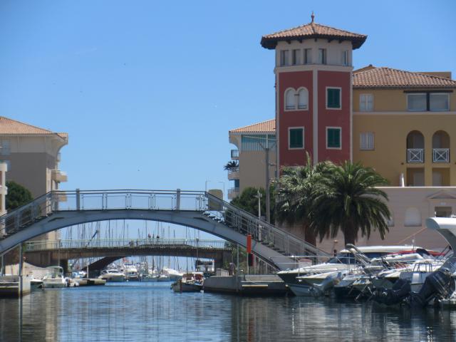 The canal leading from the harbour up to Frejus