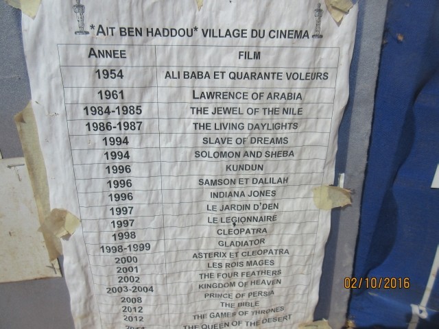 Movies filmed at Ait Ben Haddou